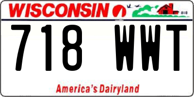 WI license plate 718WWT