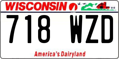 WI license plate 718WZD
