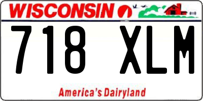 WI license plate 718XLM