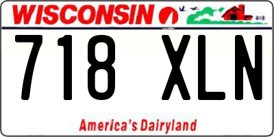 WI license plate 718XLN