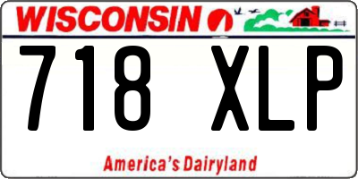 WI license plate 718XLP