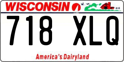 WI license plate 718XLQ