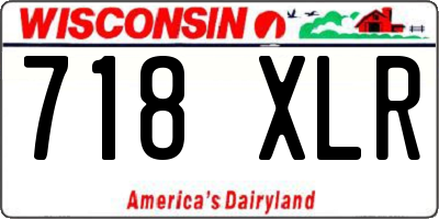 WI license plate 718XLR