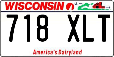 WI license plate 718XLT