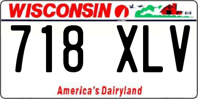 WI license plate 718XLV
