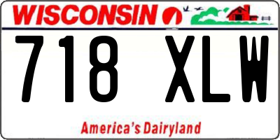 WI license plate 718XLW