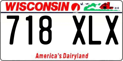 WI license plate 718XLX