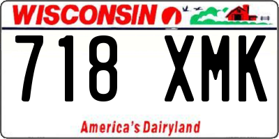WI license plate 718XMK