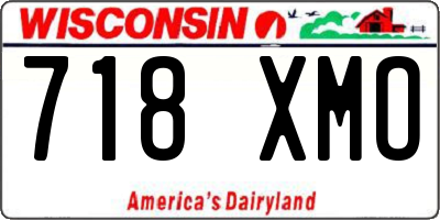 WI license plate 718XMO