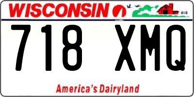 WI license plate 718XMQ