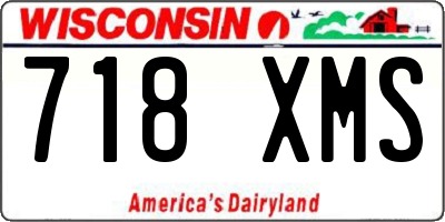 WI license plate 718XMS