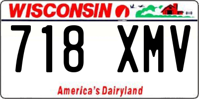 WI license plate 718XMV