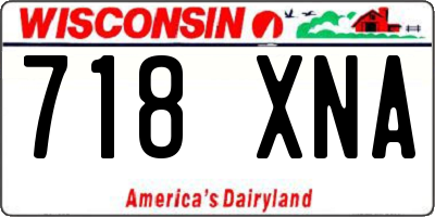 WI license plate 718XNA