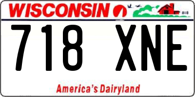 WI license plate 718XNE