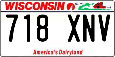 WI license plate 718XNV