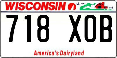 WI license plate 718XOB