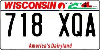 WI license plate 718XQA