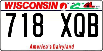 WI license plate 718XQB