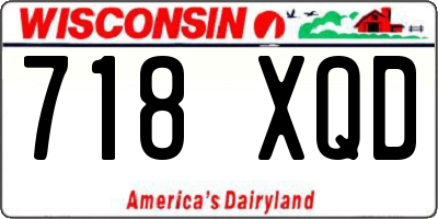 WI license plate 718XQD