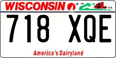 WI license plate 718XQE