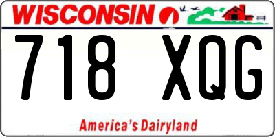 WI license plate 718XQG