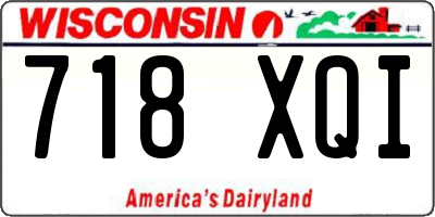 WI license plate 718XQI