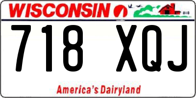 WI license plate 718XQJ