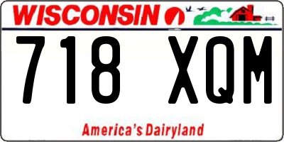 WI license plate 718XQM