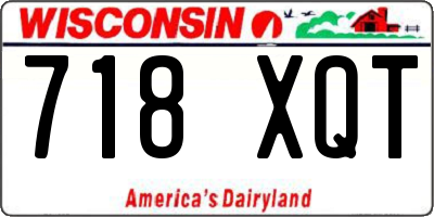 WI license plate 718XQT