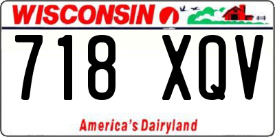 WI license plate 718XQV