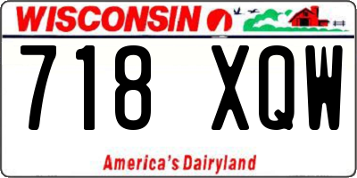WI license plate 718XQW