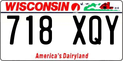 WI license plate 718XQY
