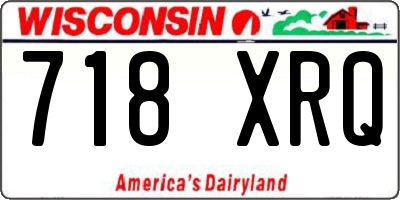 WI license plate 718XRQ