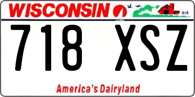 WI license plate 718XSZ