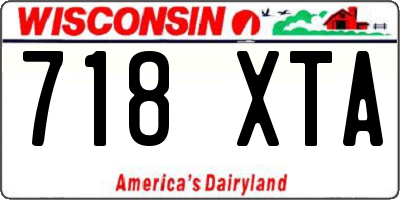 WI license plate 718XTA