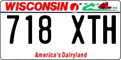 WI license plate 718XTH