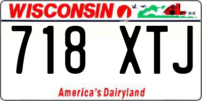 WI license plate 718XTJ
