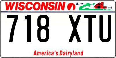 WI license plate 718XTU