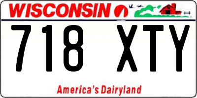 WI license plate 718XTY