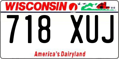 WI license plate 718XUJ
