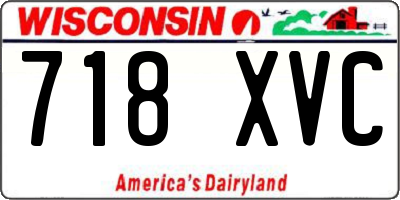 WI license plate 718XVC