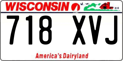 WI license plate 718XVJ