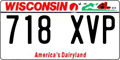 WI license plate 718XVP