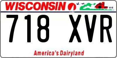 WI license plate 718XVR