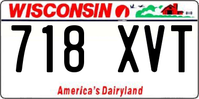 WI license plate 718XVT