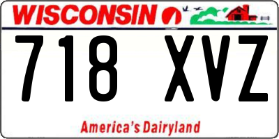 WI license plate 718XVZ