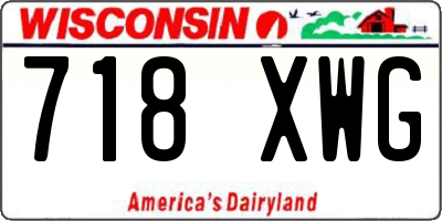 WI license plate 718XWG