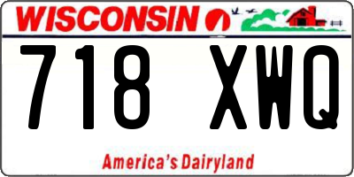 WI license plate 718XWQ