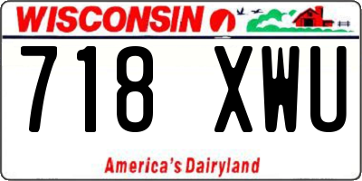 WI license plate 718XWU