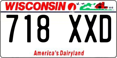 WI license plate 718XXD